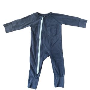 Our Little Treasures Navy Footie with Zipper